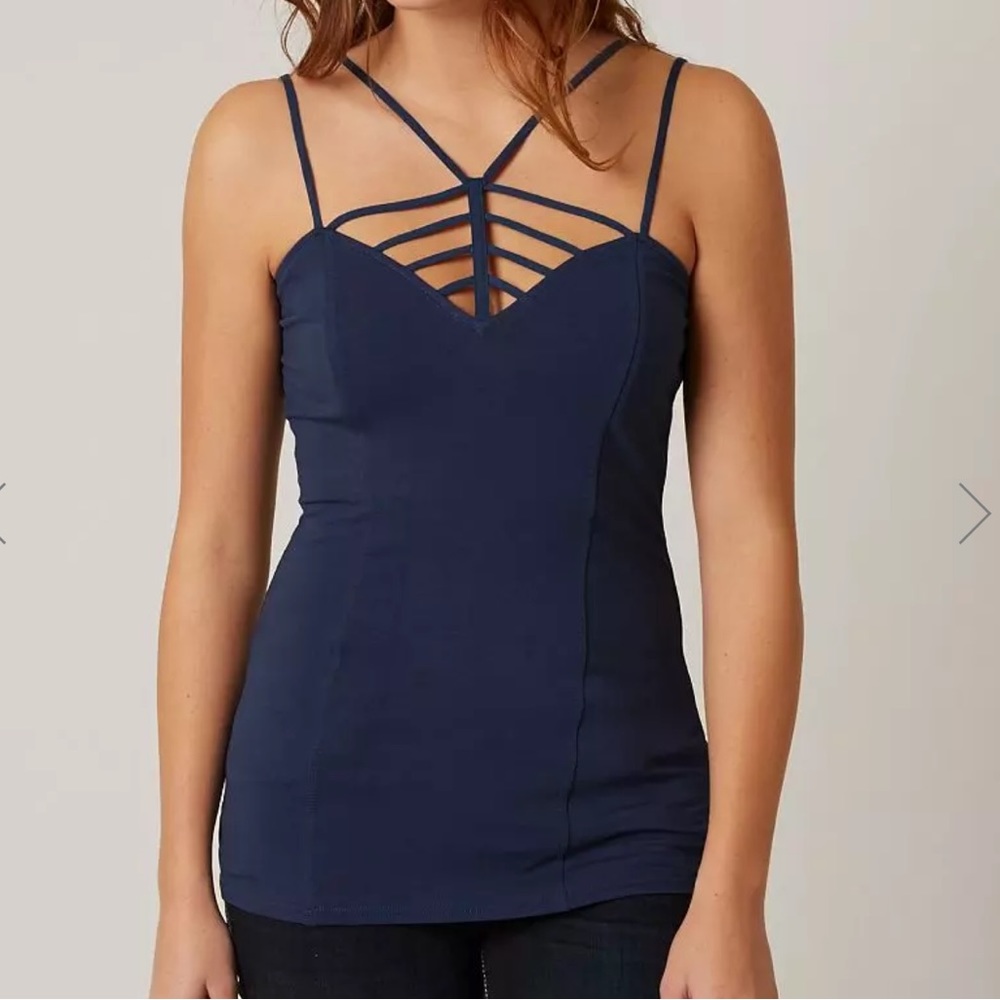 BKE Red Strappy Tank Top